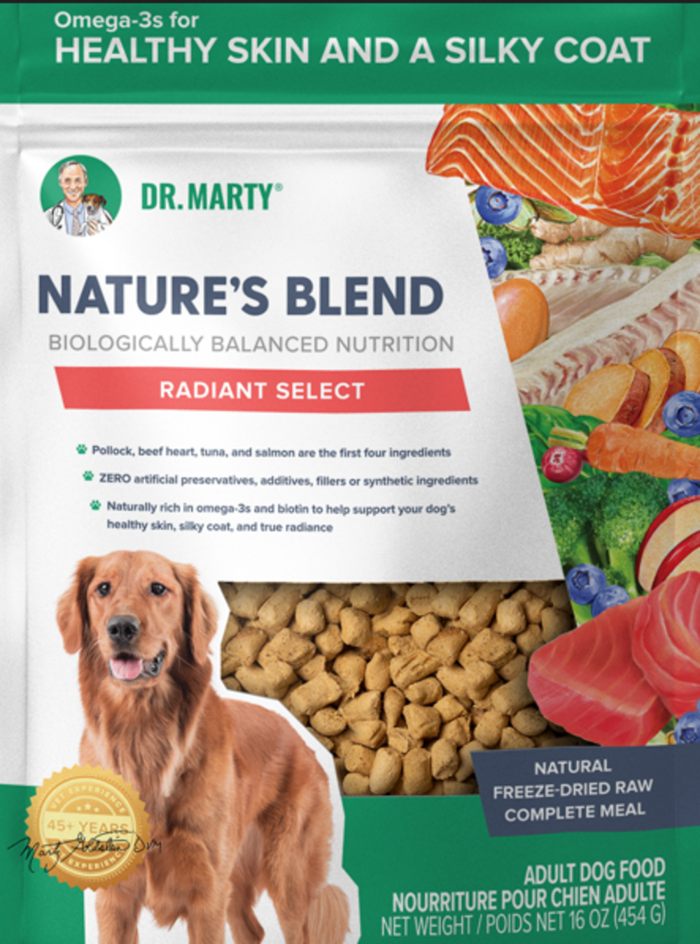 Dr. Marty Natures Blend Radiant Select Freeze Dried Dog Food