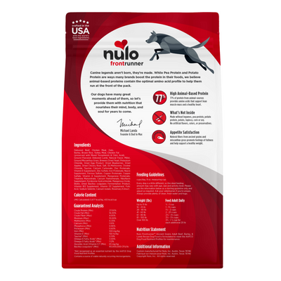 Nulo Frontrunner Beef, Barley & Lamb Adult Dog Food