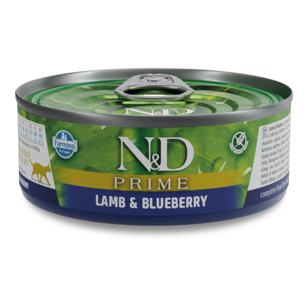 Farmina N&D Prime Feline Lamb and Blueberry Wet Cat Food