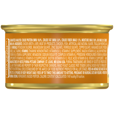 Fancy Feast Classic Pate Liver and Chicken Wet Cat Food
