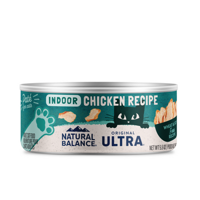 Natural Balance Original Ultra Wet Cat Food, Indoor Recipe with Chicken