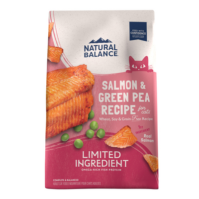 Natural Balance Limited Ingredient Grain Free Dry Cat Food, Salmon & Green Pea Recipe