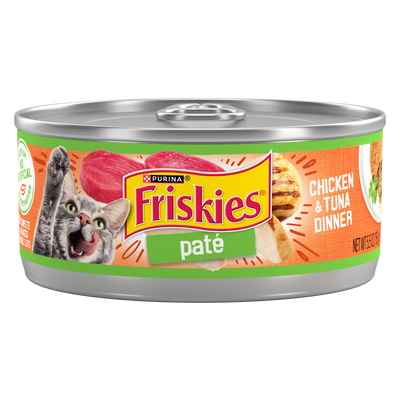 Friskies Pate Chicken and Tuna Dinner Wet Cat Food