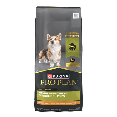 Purina Pro Plan Weight Management Chicken and Rice Dry Dog Food
