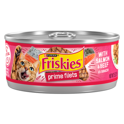 Friskies Prime Filets Salmon & Beef in Sauce Wet Cat Food