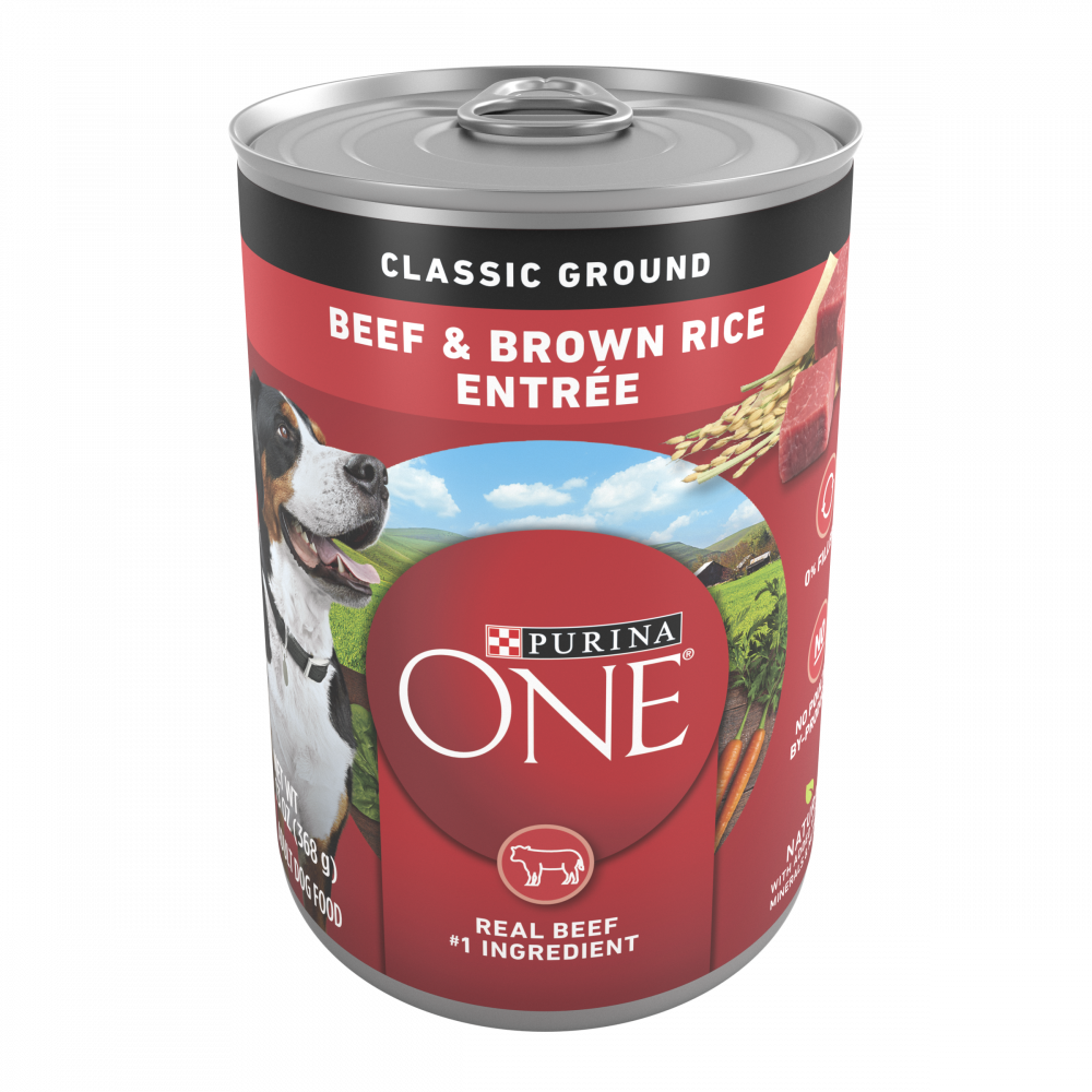 Purina One Beef and Brown Rice Wet Dog Food