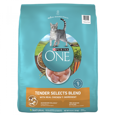 Purina One Tender Selects Blend Real Chicken Dry Cat Food