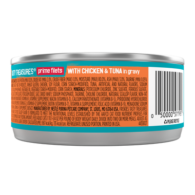 Friskies Tasty Treasures Gravy Chicken Tuna and Scallop Wet Cat Food