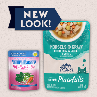 Natural Balance Original Ultra Platefulls Wet Cat Food, Chicken & Salmon Morsels in Gravy Recipe
