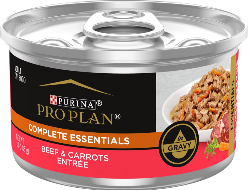 Purina Pro Plan Complete Essentials Beef Carrot and Rice in Gravy Wet Cat Food