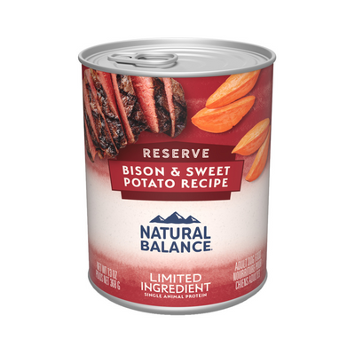 Natural Balance Limited Ingredient Reserve Wet Dog Food, Bison & Sweet Potato Recipe