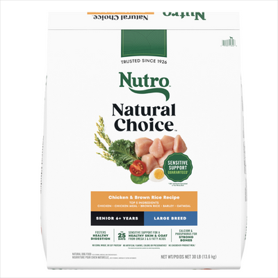 Nutro Wholesome Essentials Large Breed Senior Farm-Raised Chicken, Brown Rice & Sweet Potato Dry Dog Food
