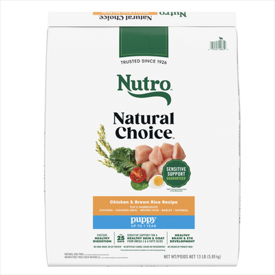 Nutro Natural Choice Puppy Chicken and Brown Rice Recipe Dry Dog Food