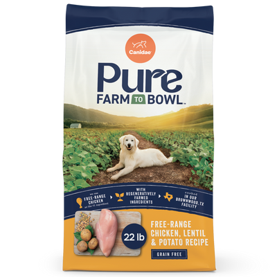 Canidae Pure Farm To Bowl Senior Free-Range Chicken, Sweet Potato & Garbanzo Bean Recipe Dog Food