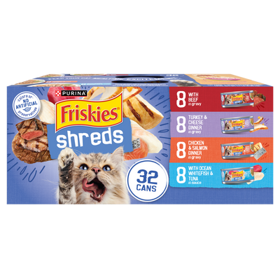 Friskies Shreds Variety Pack Wet Cat Food