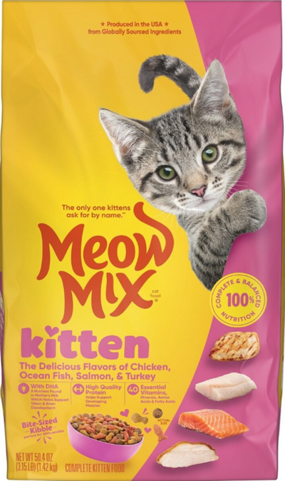 Meow Mix Kitten Li'l Nibbles Dry Cat Food
