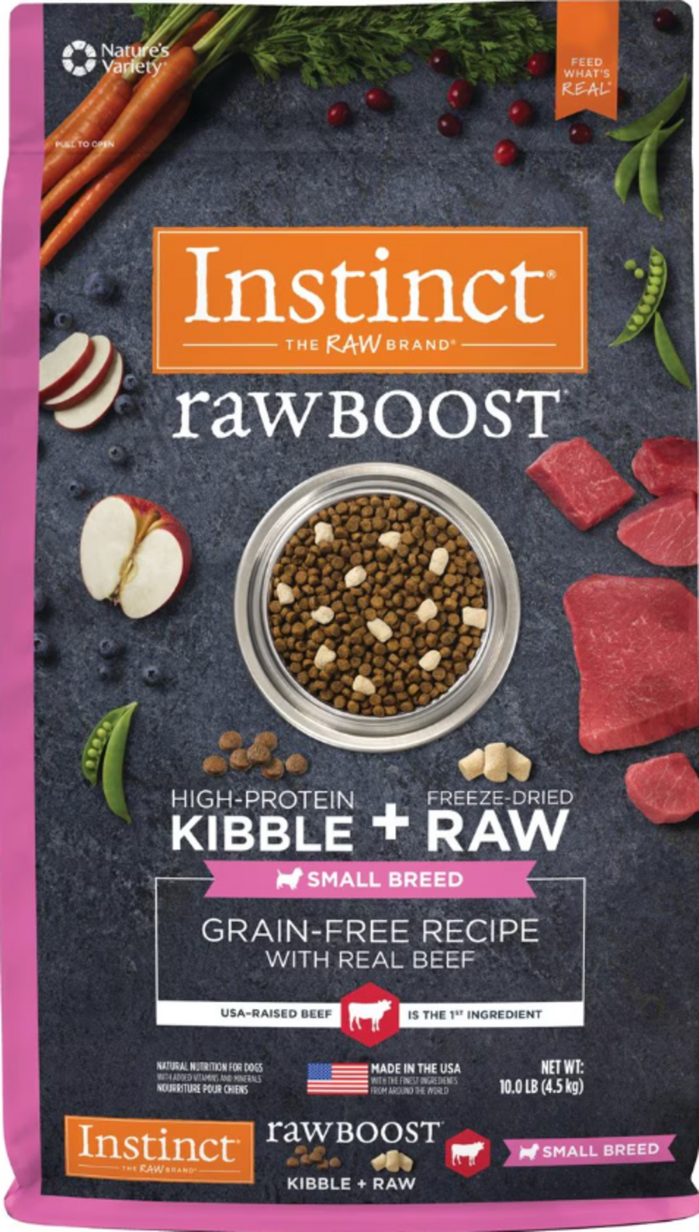Instinct Raw Boost Grain Free Beef Small Breed Dry Dog Food
