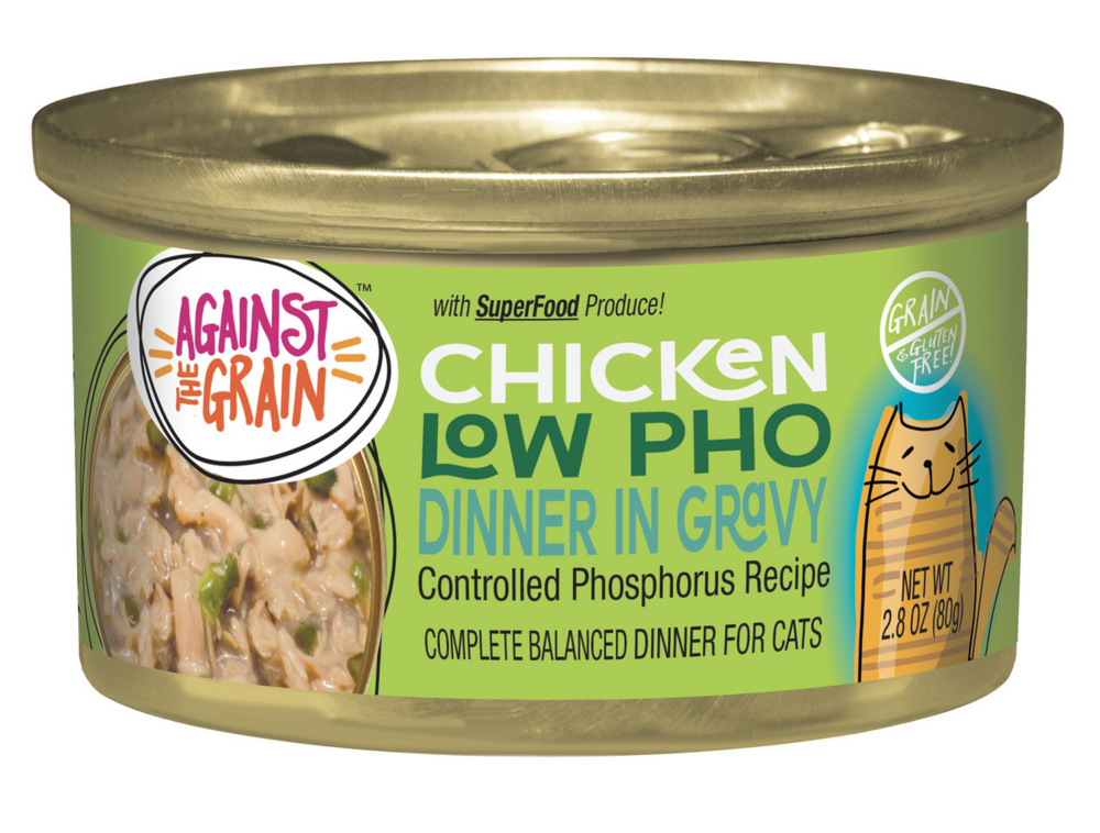 Against the Grain Chicken Low Pho Dinner - Controlled Phosphorus Recipe for Cat