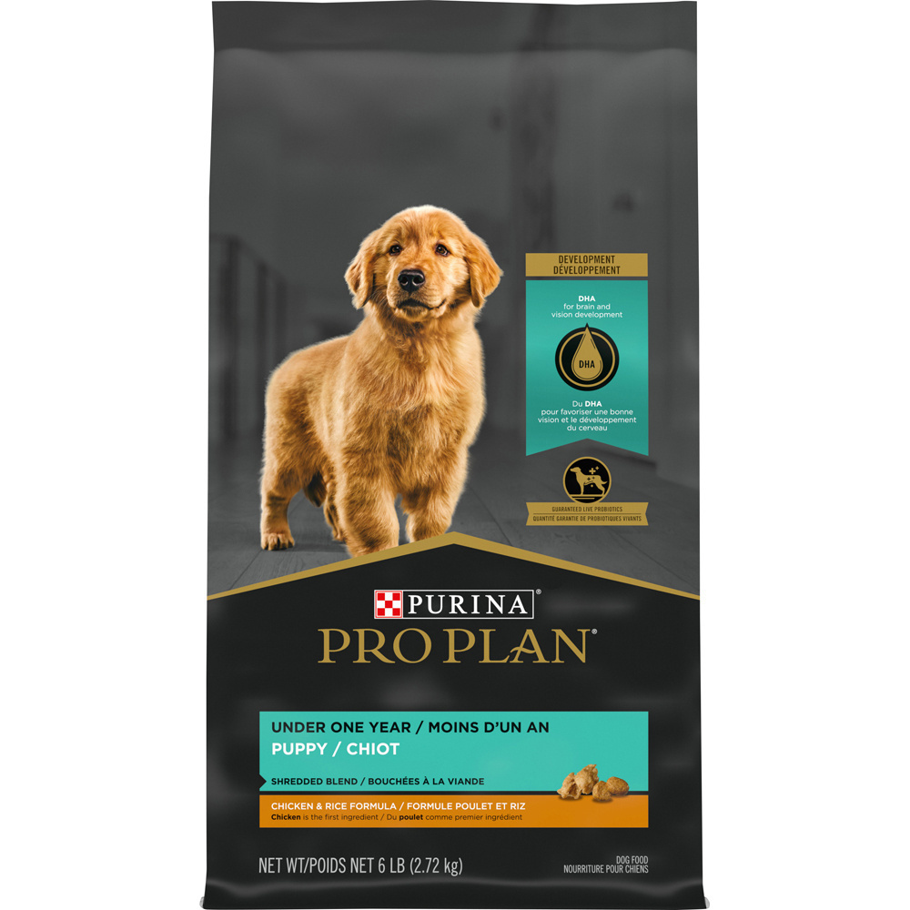 Purina Pro Plan Shredded Blend Chicken and Rice Dry Puppy Food
