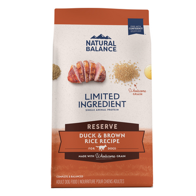 Natural Balance Limited Ingredient Reserve Dry Dog Food, Duck & Brown Rice Recipe