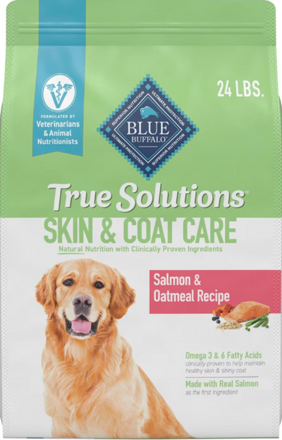 Blue Buffalo True Solutions Perfect Coat Skin & Coat Care Formula Salmon Recipe Adult Dry Dog Food