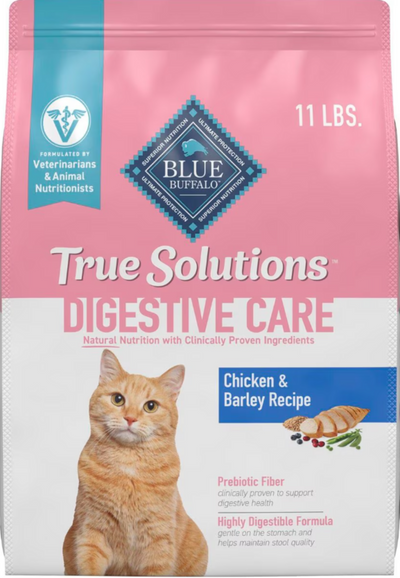 Blue Buffalo True Solutions Blissful Belly Digestive Care Formula Adult Dry Cat Food