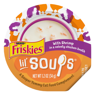 Friskies Lil' Soups Grain Free Shrimp in Chicken Broth Wet Cat Food