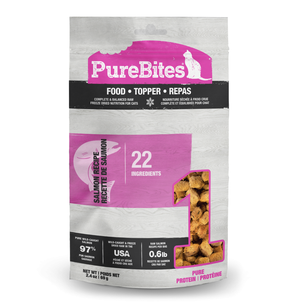PureBites Salmon Recipe Cat Food/Topper