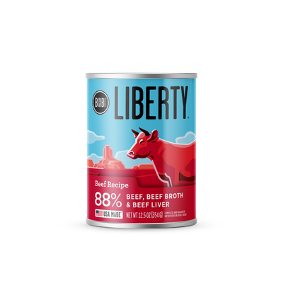 Bixbi Liberty Beef Recipe Canned Wet Dog Food
