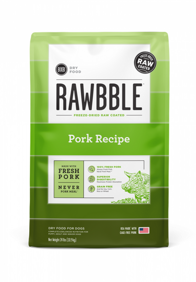 Bixbi Rawbble Kibble Grain Free Pork Dog Food