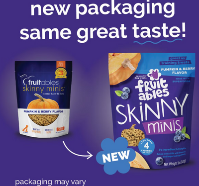 Fruitables Skinny Mini Pumpkin & Blueberry Dog Treats