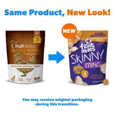 Fruitables Skinny Minis Rotisserie Chicken Flavor Soft & Chewy Dog Treats