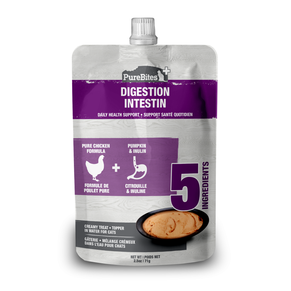 PureBites Plus Gut & Digestion Squeezables Cat Treat/Topper