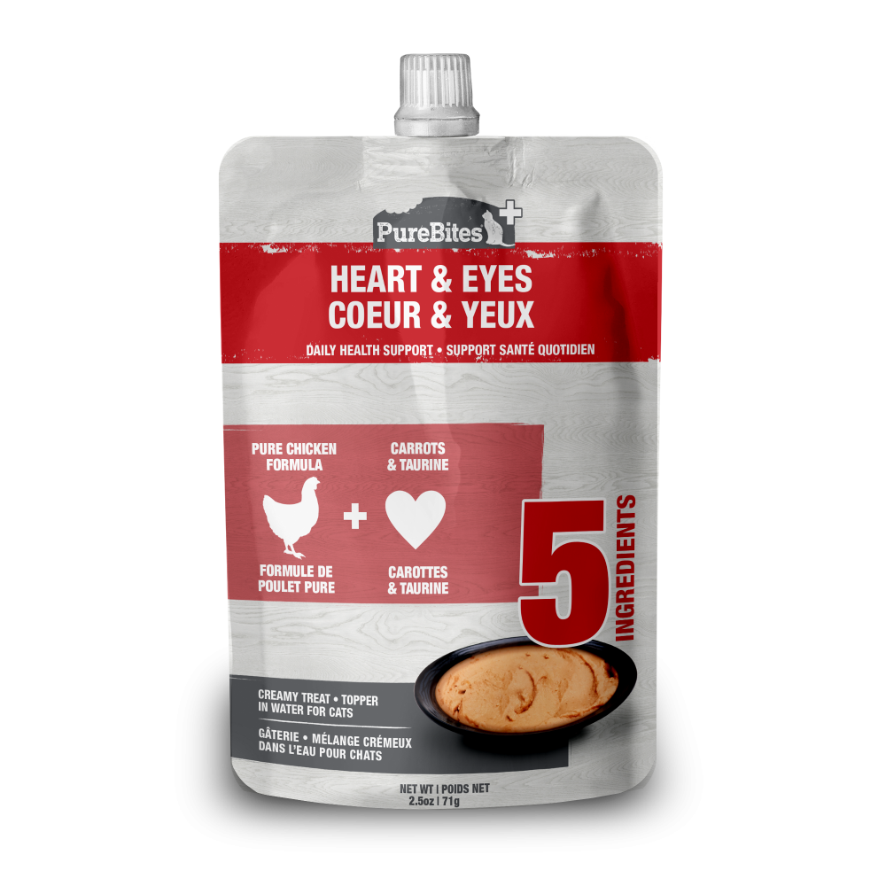 PureBites Plus Heart & Eyes Squeezables Cat Treat/Topper