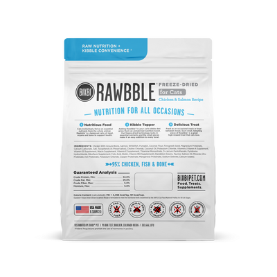 Bixbi Rawbble Chicken/Salmon Freeze Dried for Cats
