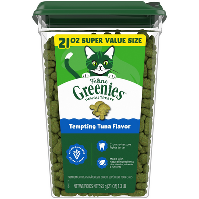Greenies Feline Dental Tempting Tuna Flavor Cat Treats