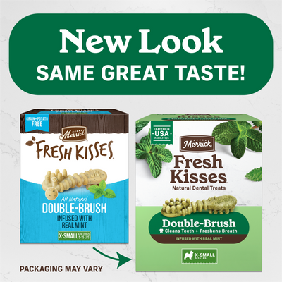 Merrick Fresh Kisses Mint Dental Dog Chews Extra Small
