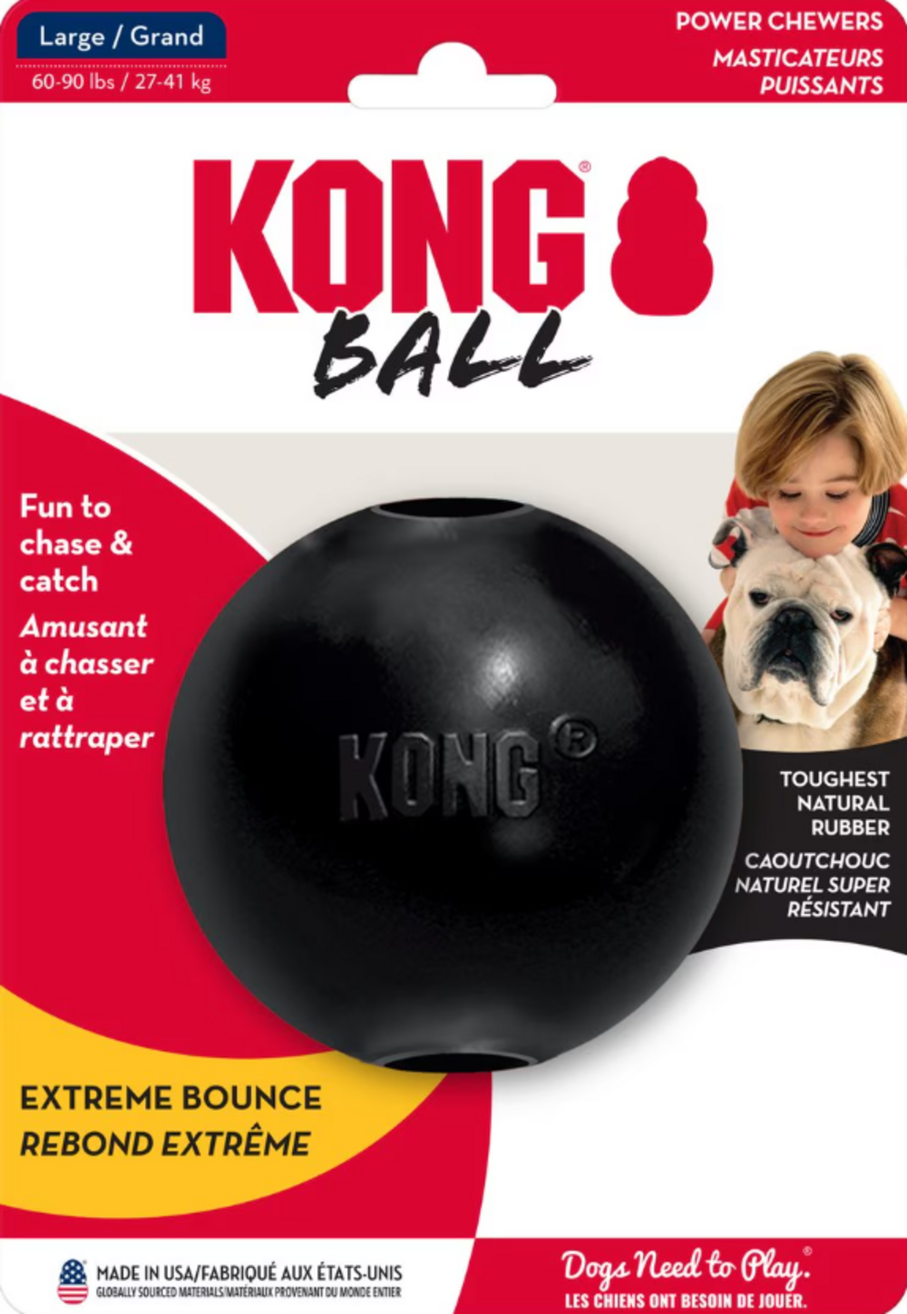 Kong Extreme Ball w/Hole Dog Toy