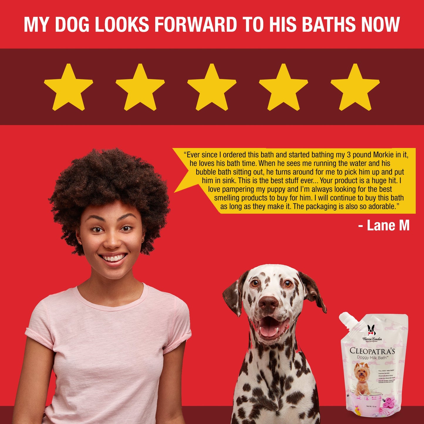 Cleopatra's Doggy Milk Bath