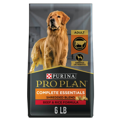 Pro Plan Adult Complete Essentials Shredded Blend Beef & Rice Dry Dog Food