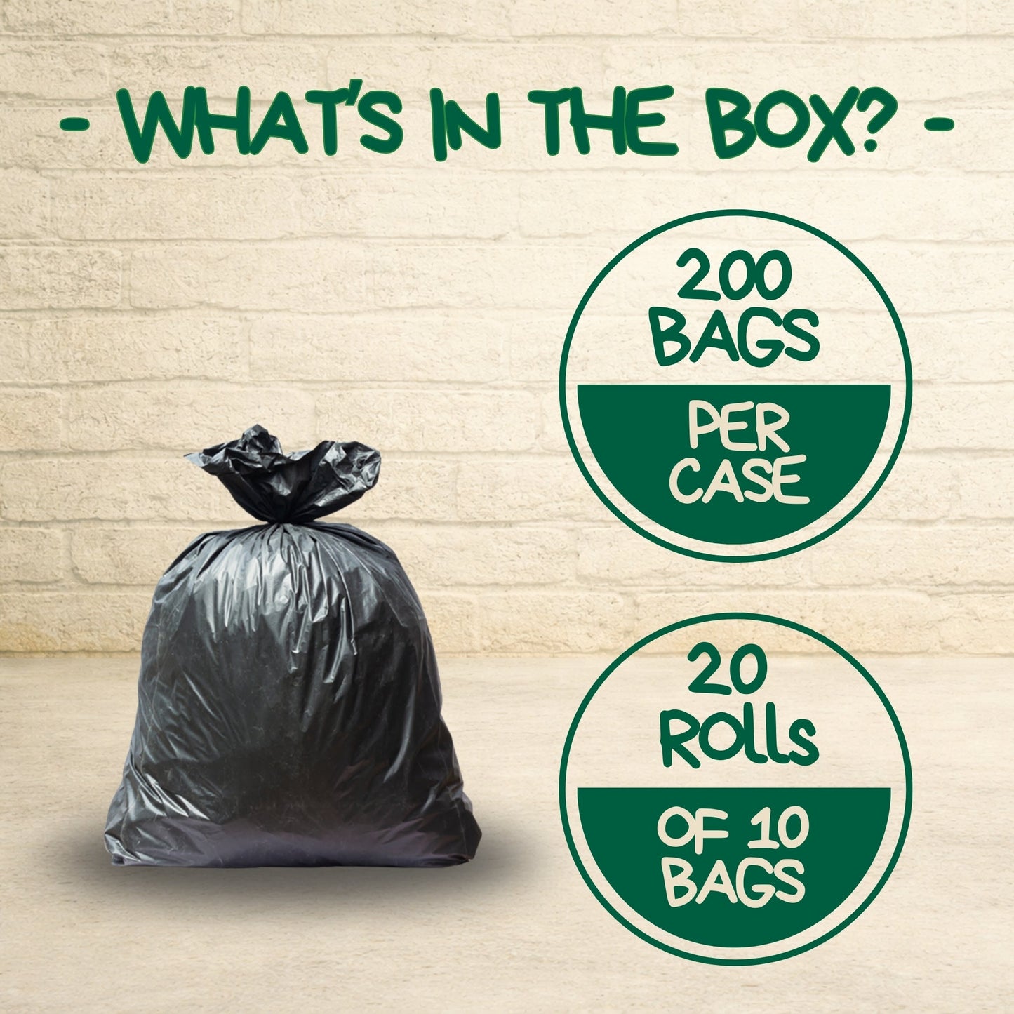38% Plants - 13 Gallon Trash Can Liners