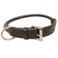 CuteNfuzzy Round Rolled Fancy Leather Dog Collar with Stainless Steel Rolled Buckle for Comfort