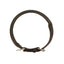 CuteNfuzzy Round Rolled Fancy Leather Dog Collar with Stainless Steel Rolled Buckle for Comfort