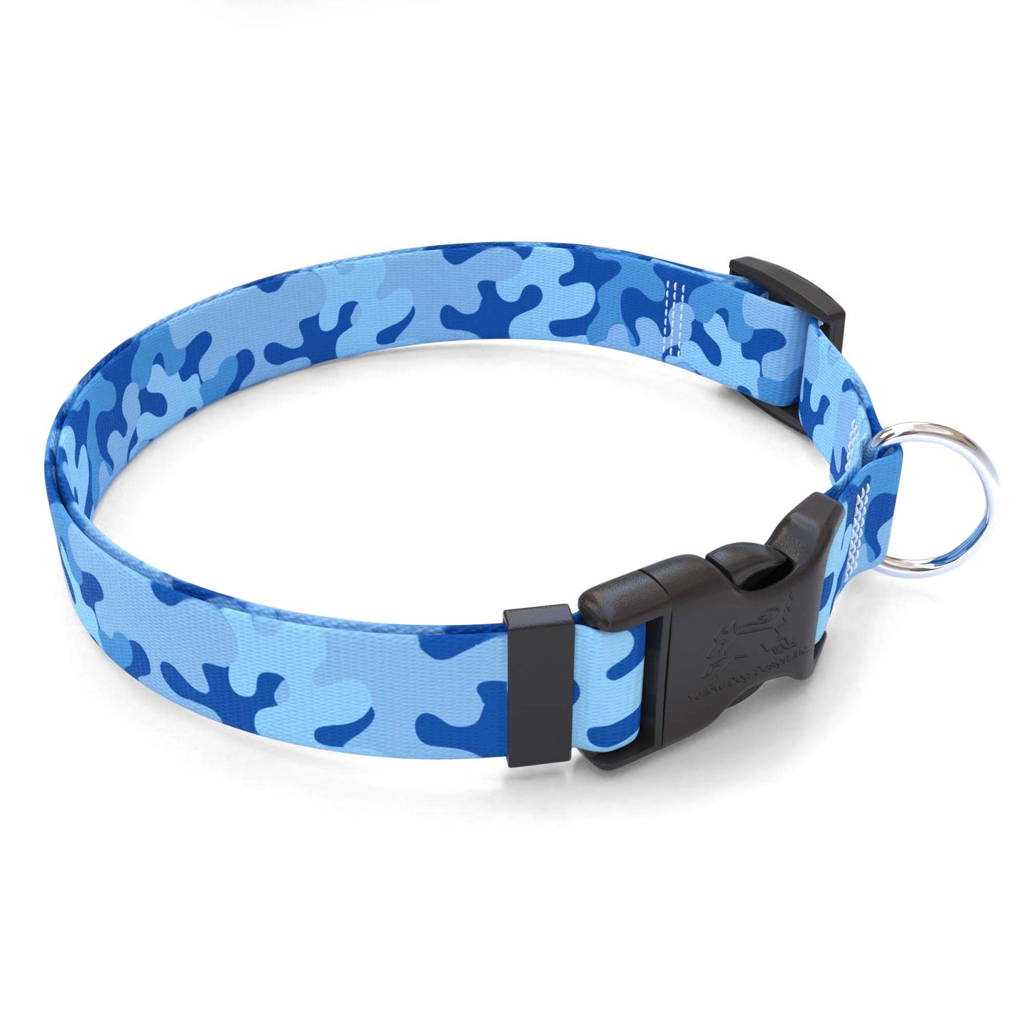 Blue Camo Dog Collar
