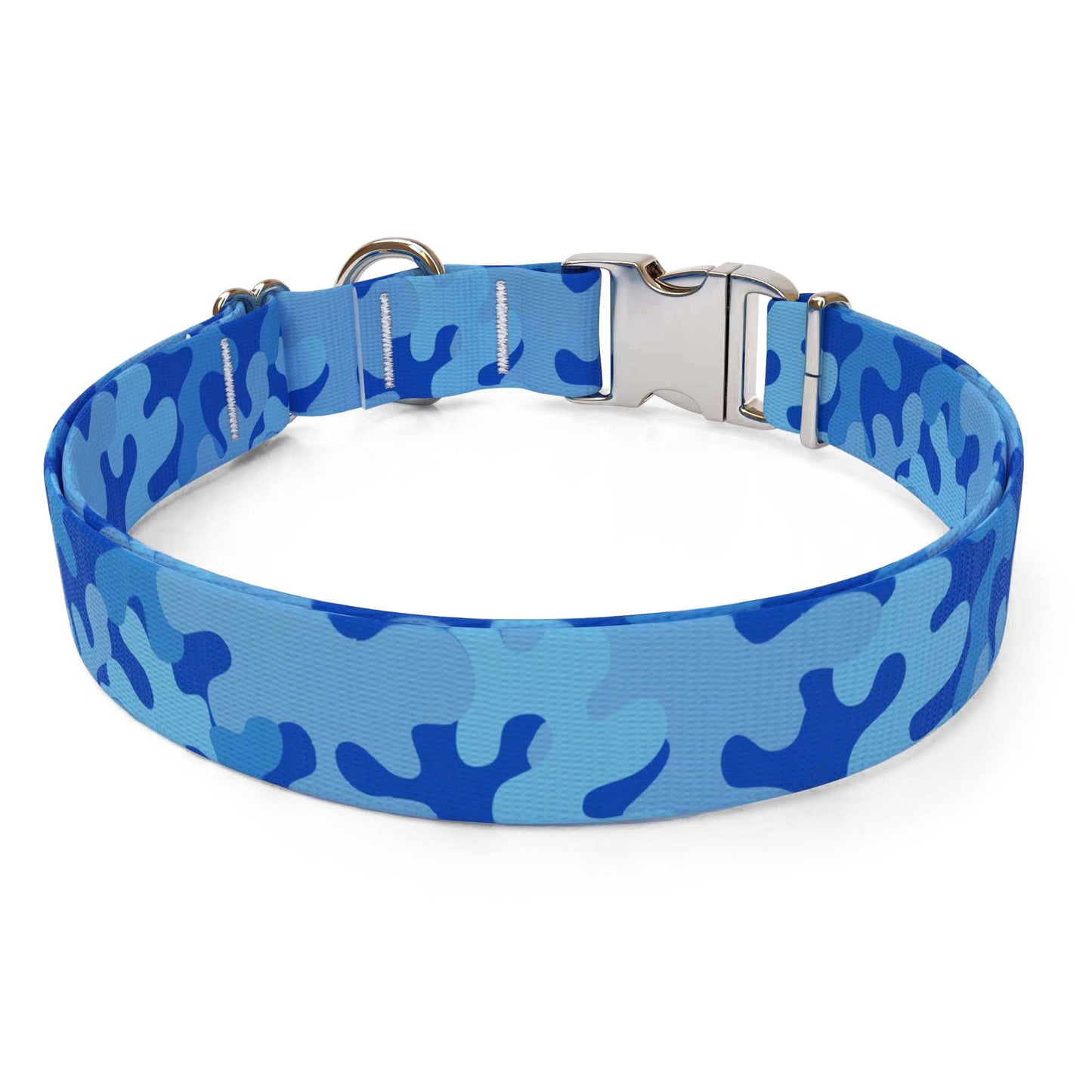 Blue Camo Dog Collar