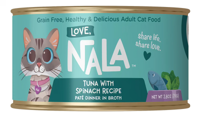 Tuna With Spinach Recipe Paté Dinner In Broth Adult Cat Food, 2.8-oz