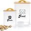 Airtight Cat Food Storage Containers with Scoop, 2-Piece Black Canister Set
