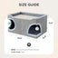 Cat Scratcher House with Removable Sisal Top, Foldable Cat Furniture