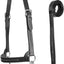 Derby Originals New and Improved Premium Show Spotted Flat Leather Cattle Show Halter, Small/Medium/Large, Adjustable Fit with 48" Lead and 19.5" Chain, Elegant Show Spots, 1-Year Warranty