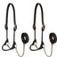 Derby Originals Rolled Leather Cattle Show Halter – Adjustable Fit with 48" Lead and 14" Chain, Small/Medium/Large – 1-Year Warranty